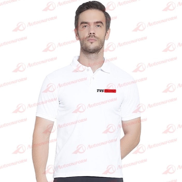 TVS Racing Uniform White Tshirt Autouniform.com
