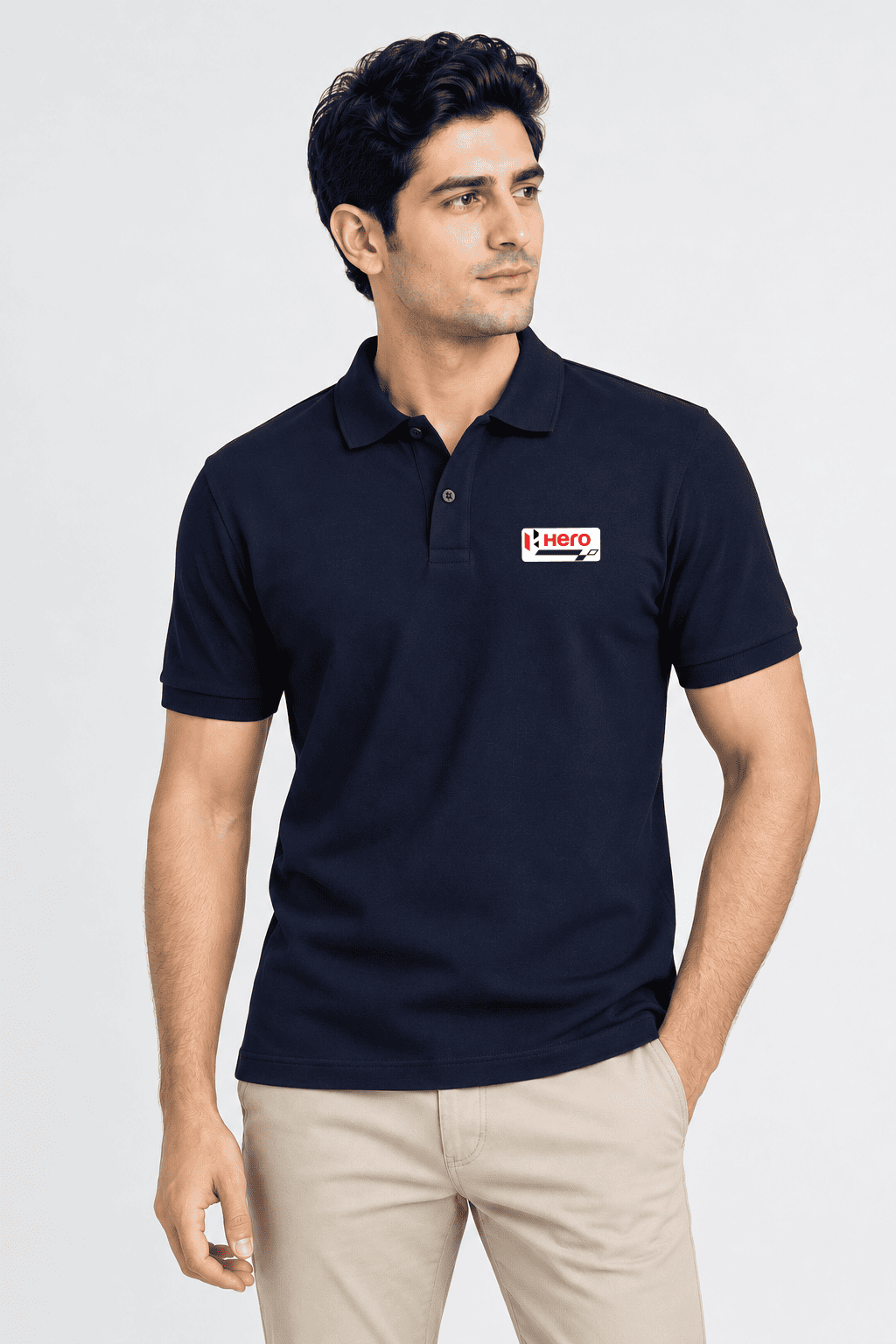 Hero Navy Blue Polo T-Shirt