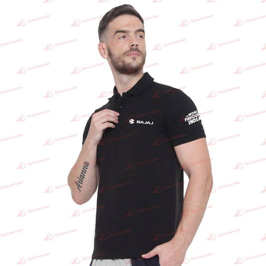 buy bajaj Auto sales RSM Black Tshirt Polo Collar www.AutoUniform.com worlds favourite indian