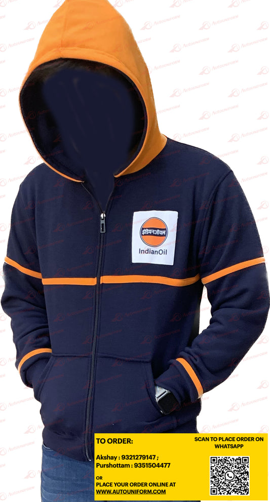 Buy Indian Oil Winter Hoodie online at www.Autouniform.com