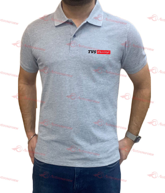 TVS Grey Polo Tshirt www.autouniform.com