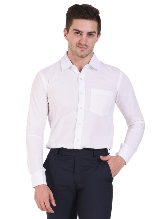 The Pure White Formal Shirt autouniform.com